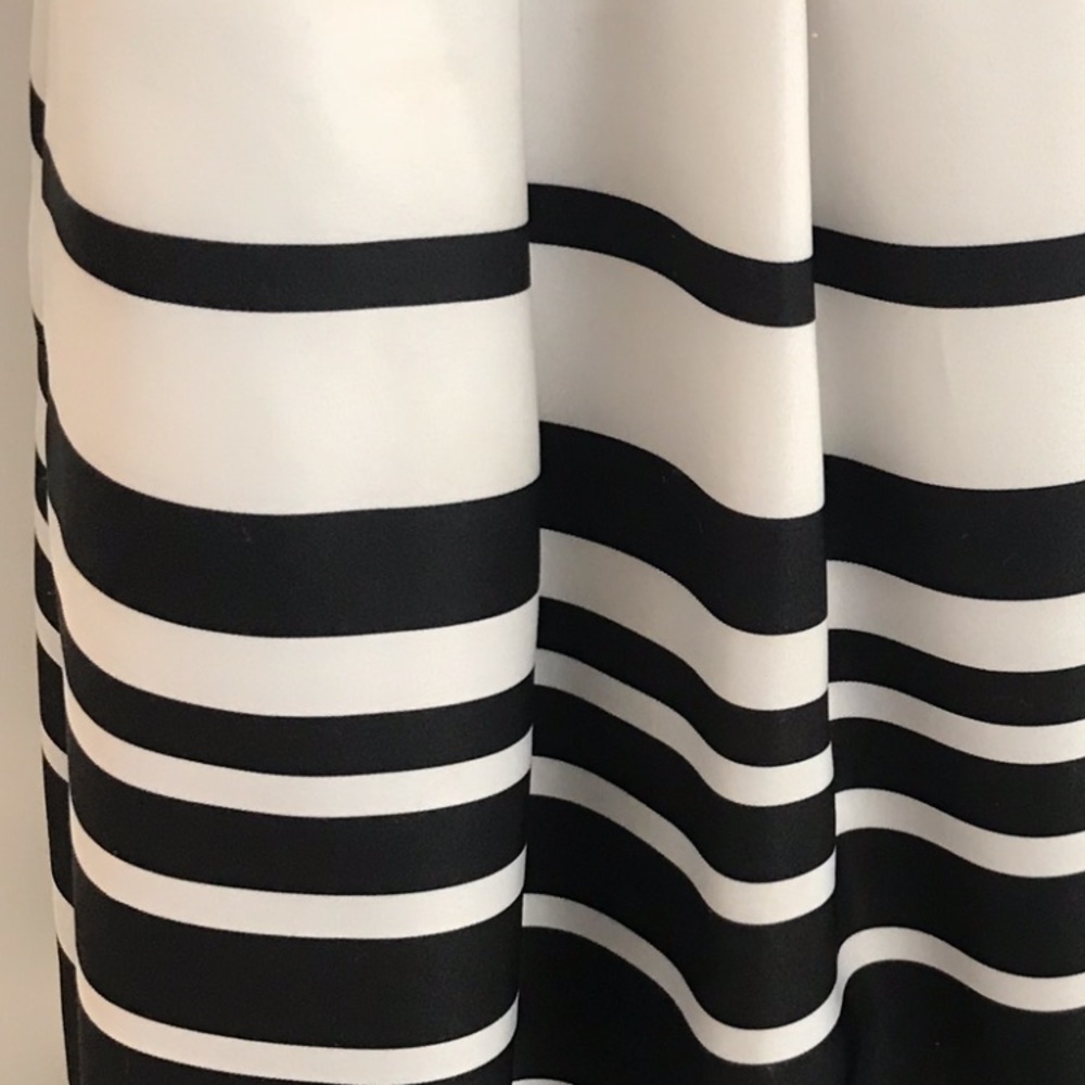 David’s Bridal black and white striped dress - Picture 6 of 6